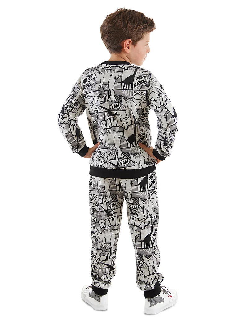 MSHB&G Comic Dino Boy Grey Tracksuit